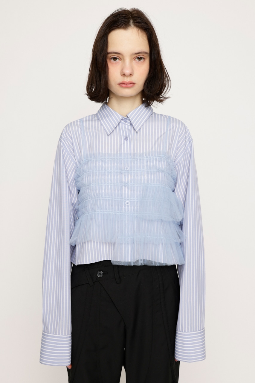 GATHER TULLE LACE SH 2P Multi_1 FREE