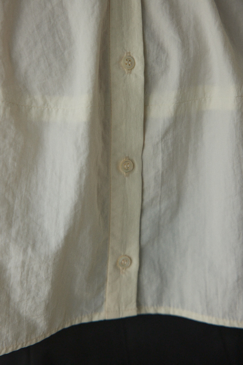 nylon short shirt O/WHT FREE