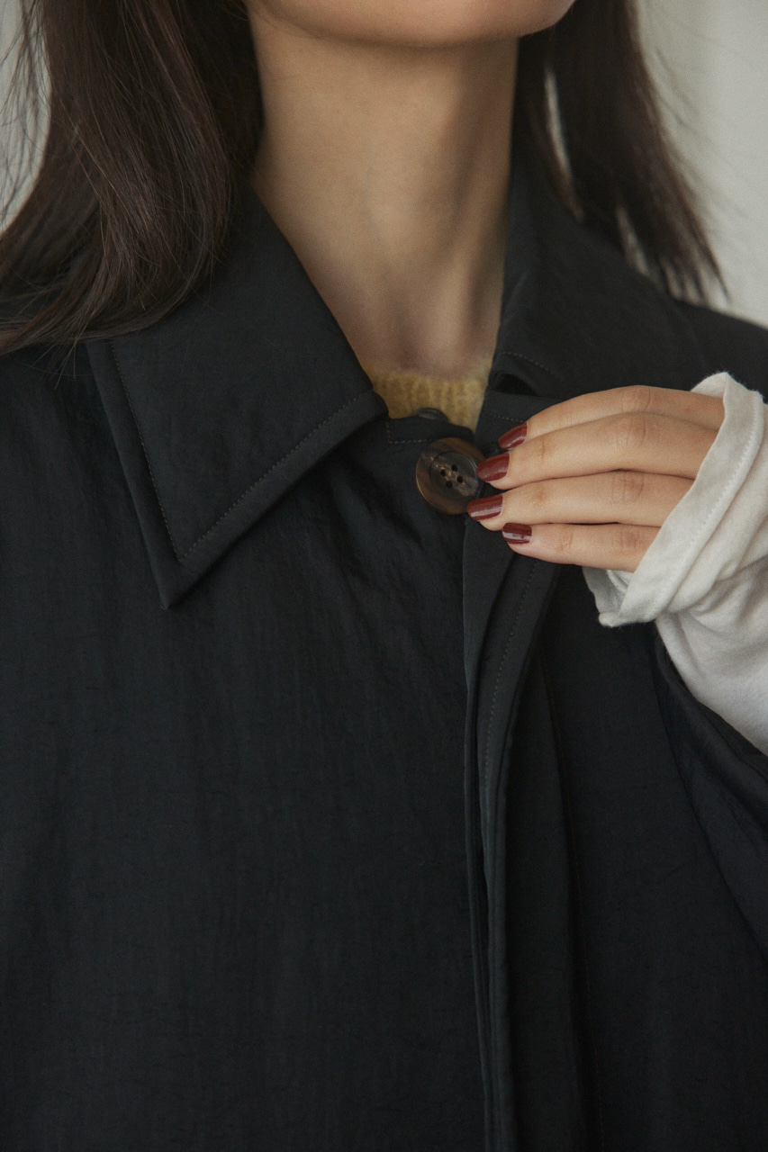 soutien collar stitch coat BLK 2