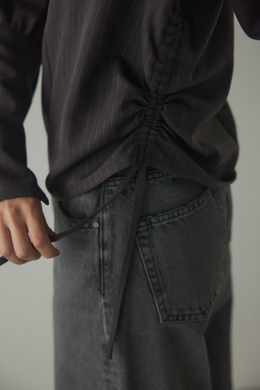 2way volume sleeve tops 柄GRY 1