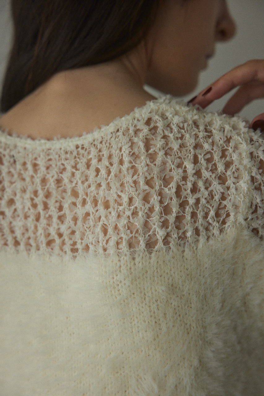 shaggy switching  tops O/WHT FREE