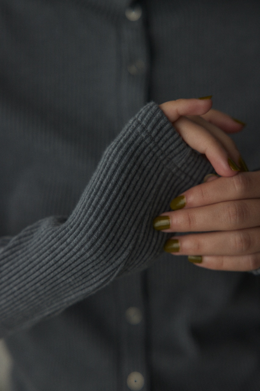 manyway turtle neck tops GRY FREE