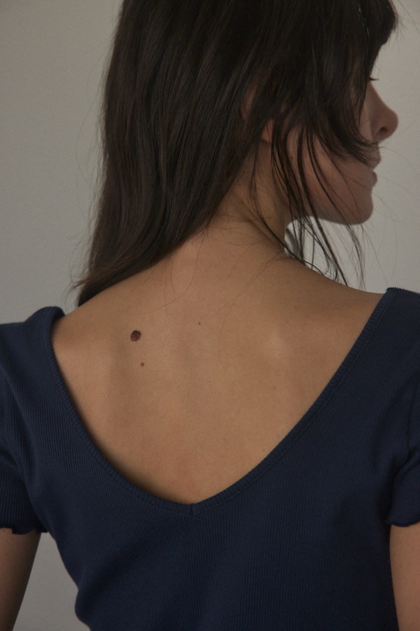 2way round neck tops NVY FREE