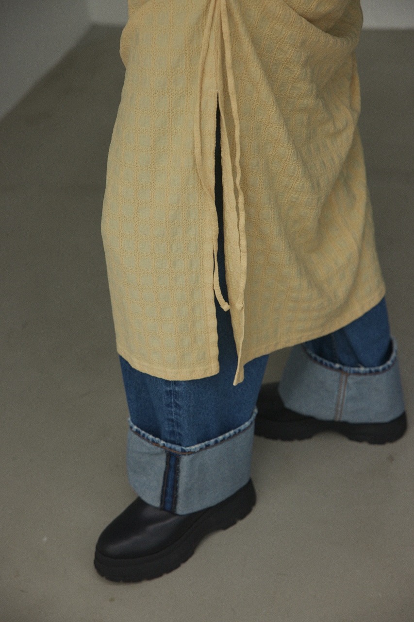 gather dress L/YEL FREE