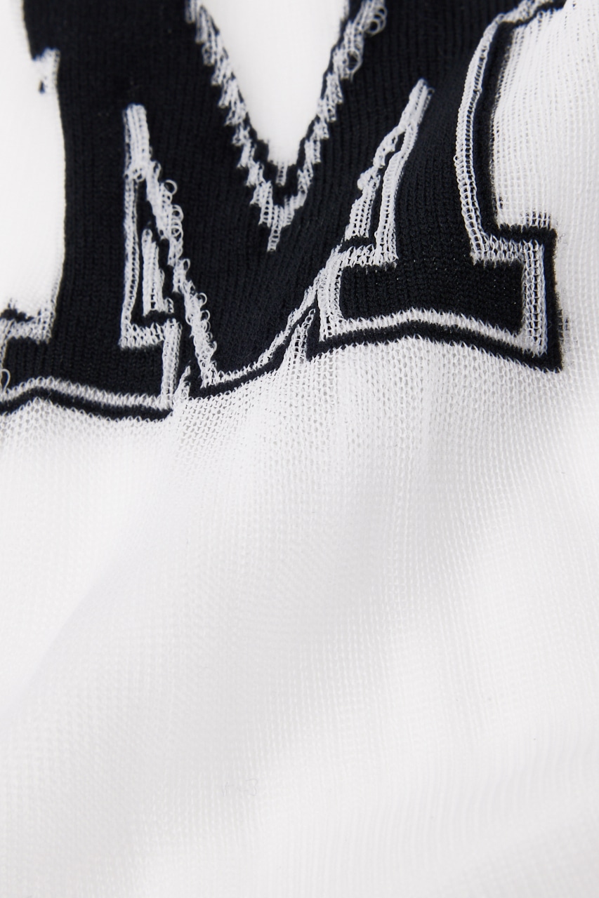 【MAISON MAVERICK PRESENTS】カレッジチュールソックス WHT FREE