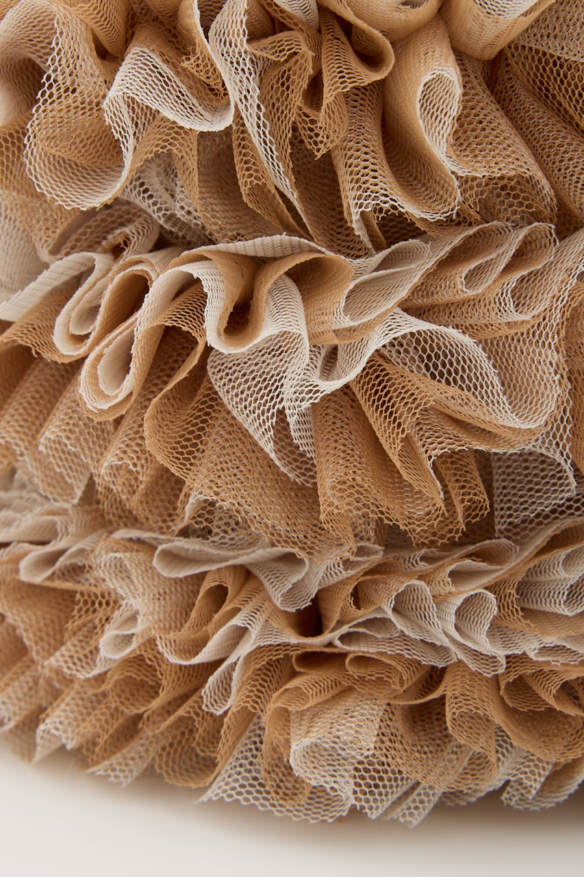 【SHEL'TTER SELECT】配色チュール2WAYドロストショルダーバッグ CAM FREE