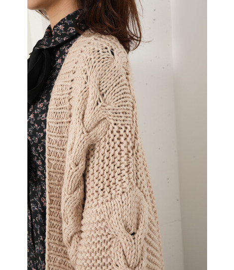 HANDMADE Knit Cardigan｜FREE｜ORG｜カー 
