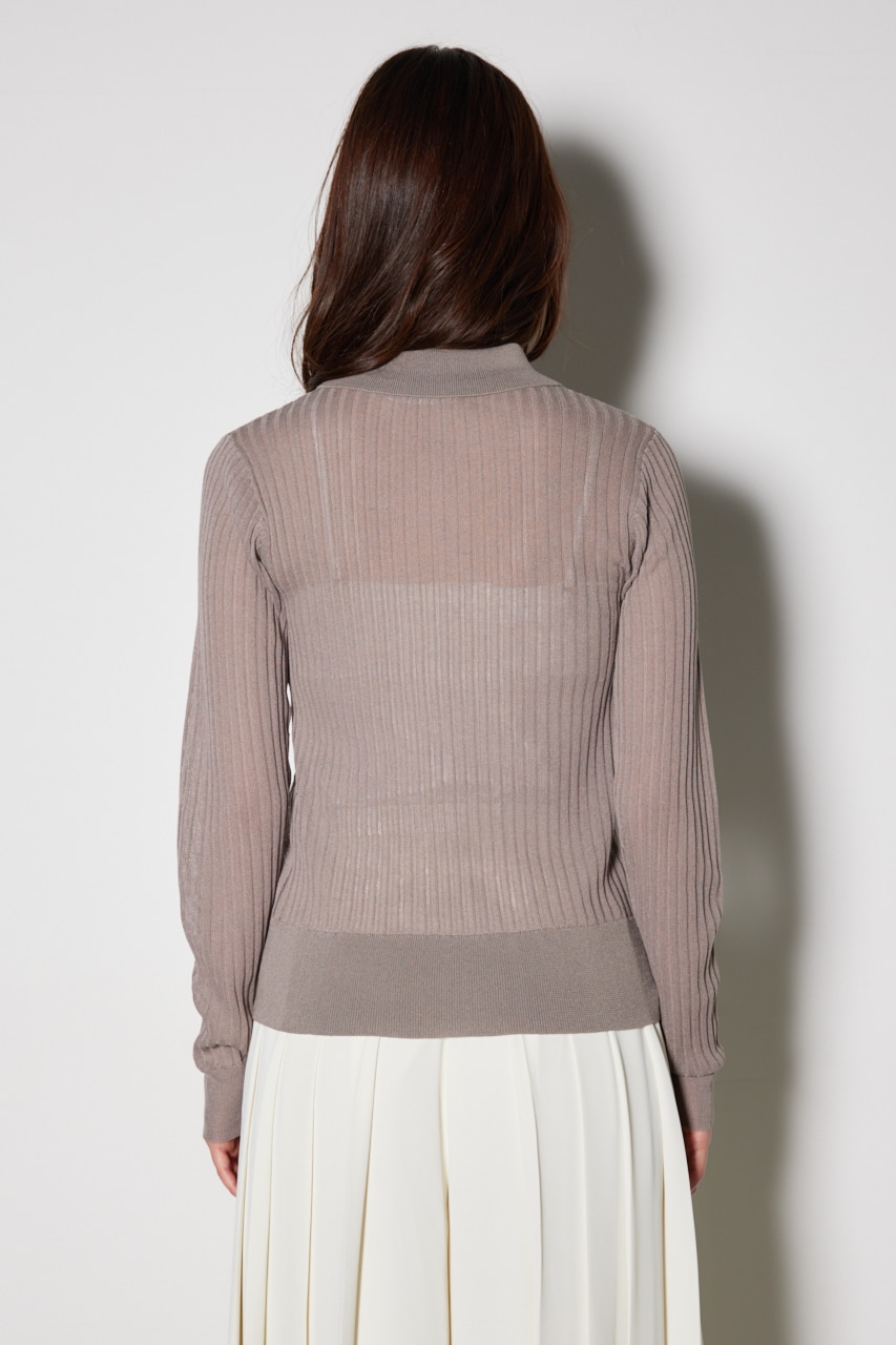 シアーポロニットトップス BRN FREE