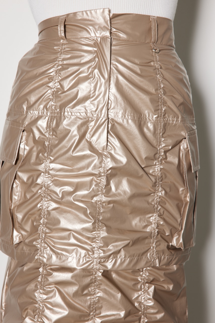 レイヤードカーゴジャストウエストスカート BRZ S