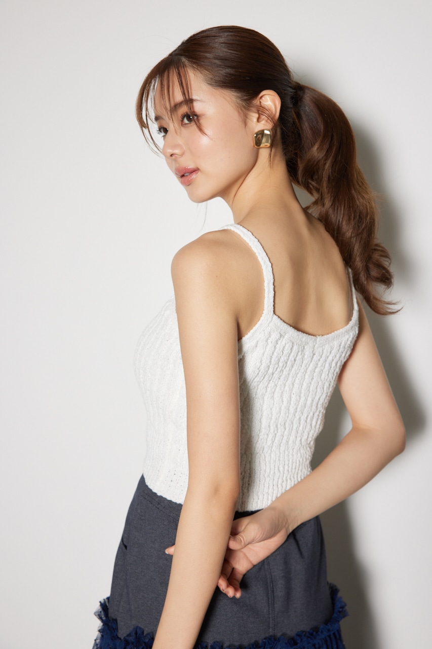 ニットビスチェ WHT FREE