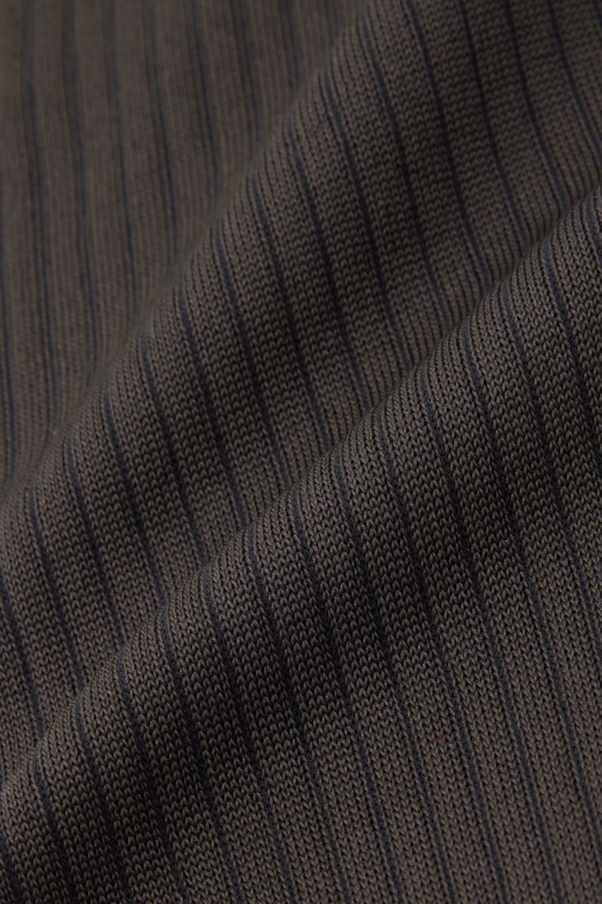 RIBシアーハイソックス D/GRY FREE