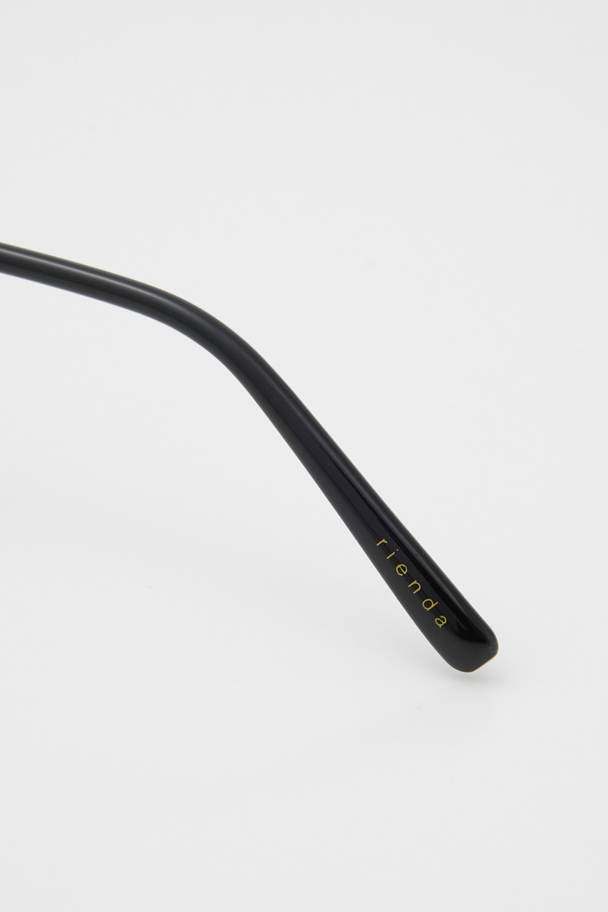 シルバーフレームラウンドアイウェア CLR FREE