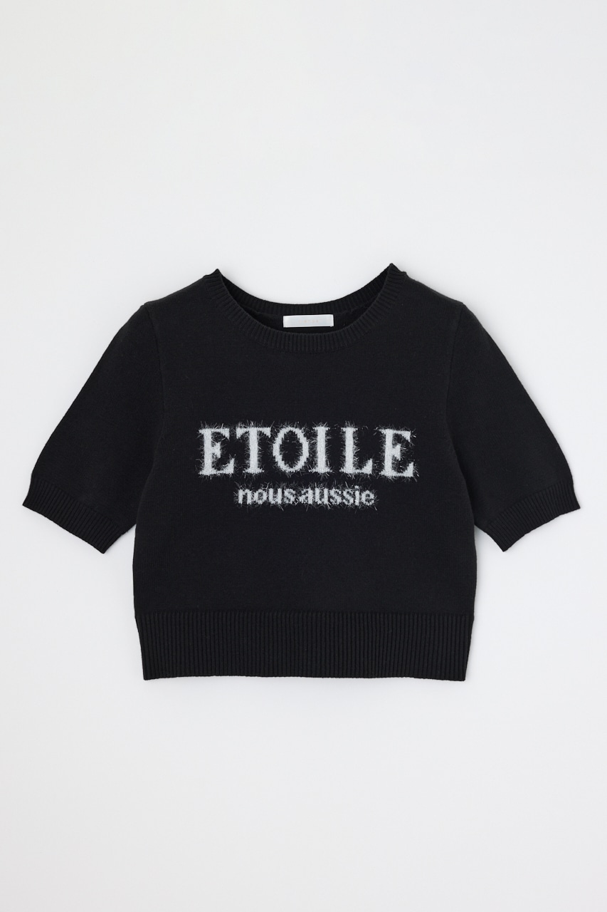 ETOILEジャガードニットトップス BLK FREE