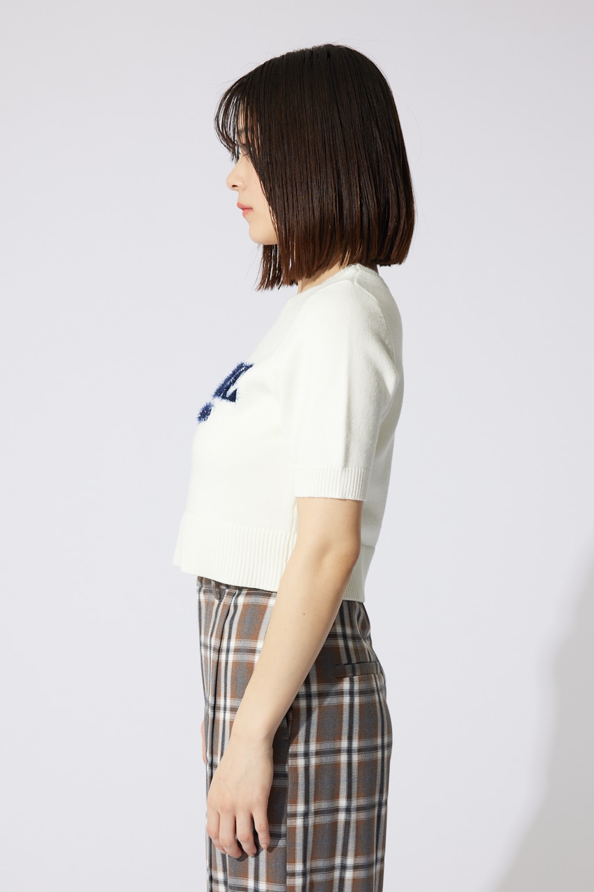 ETOILEジャガードニットトップス WHT FREE