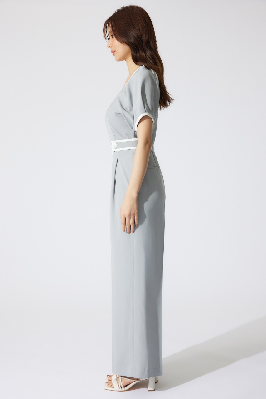 バイカラーロンパース GRY M