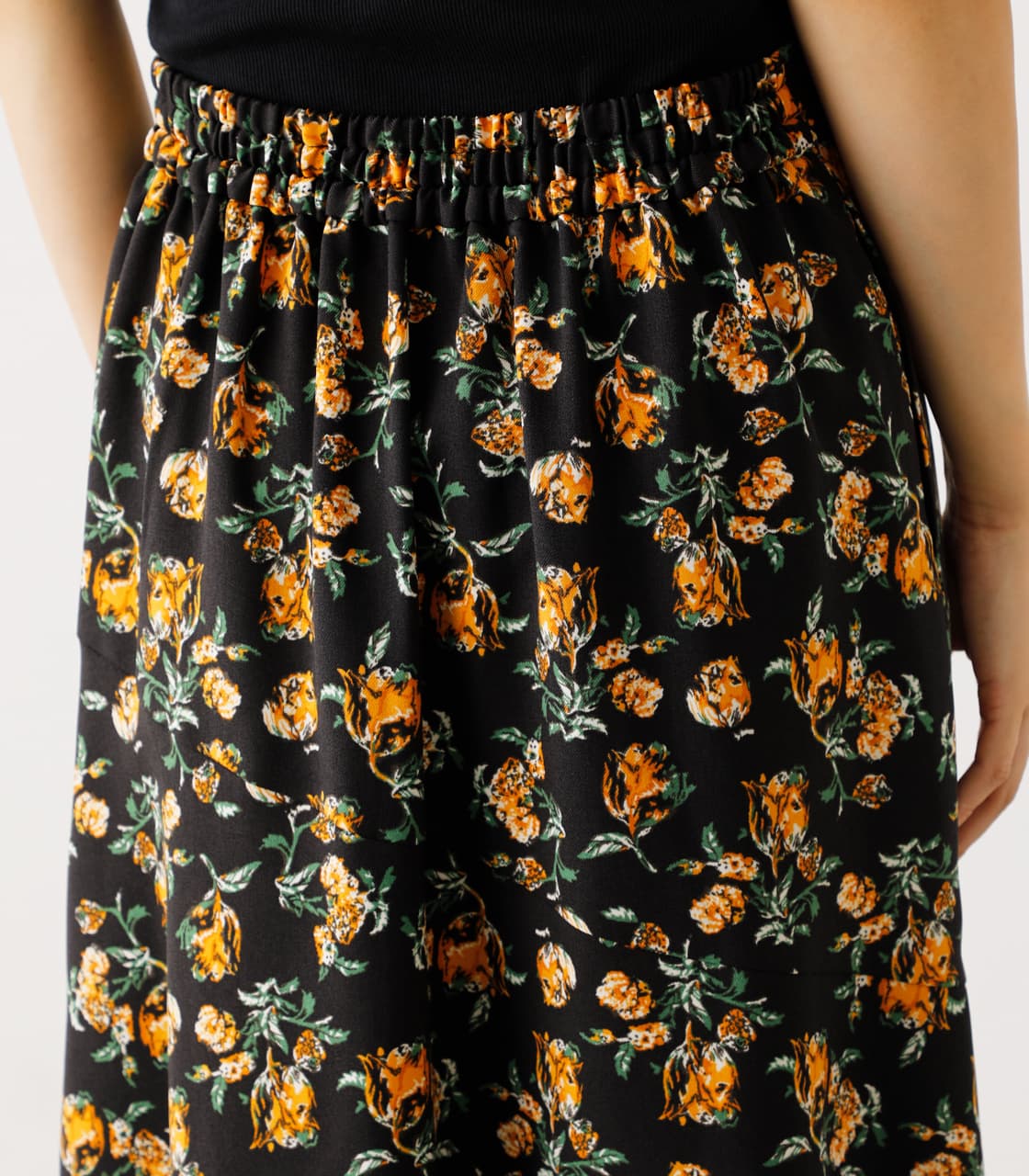 AZUL BY MOUSSY | FLOWER PATTERN SIDE SLIT SKIRT (スカート(ロング 