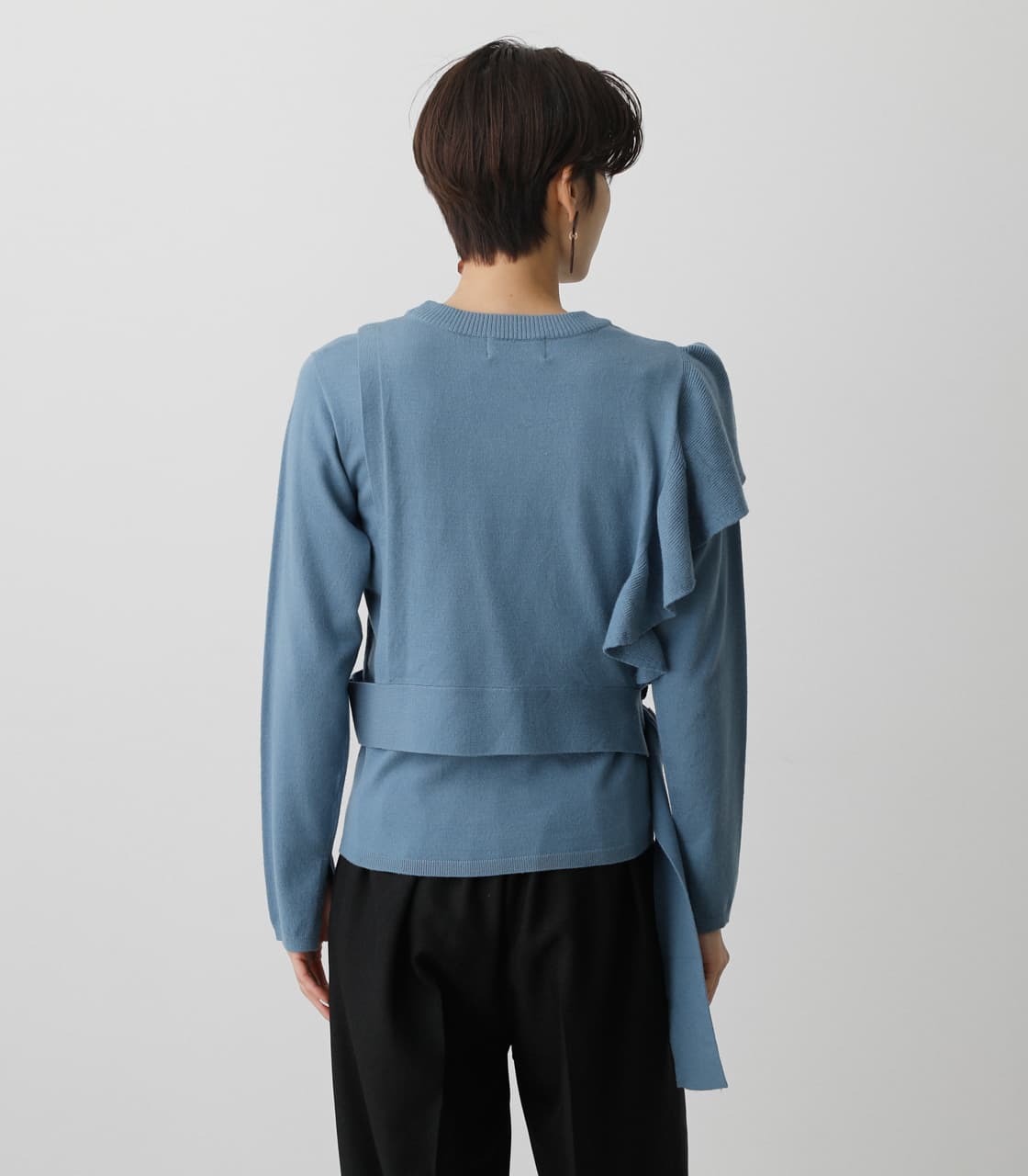 AZUL BY MOUSSY | 2WAY SHORTVEST LAYERED KNIT (ニット ) |SHEL