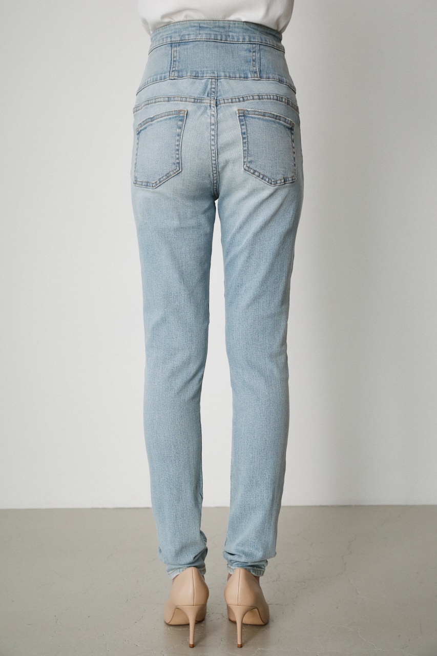 AZUL BY MOUSSY | HI-WAIST BUTTON DENIM SKINNY2 (スキニー ) |SHEL  