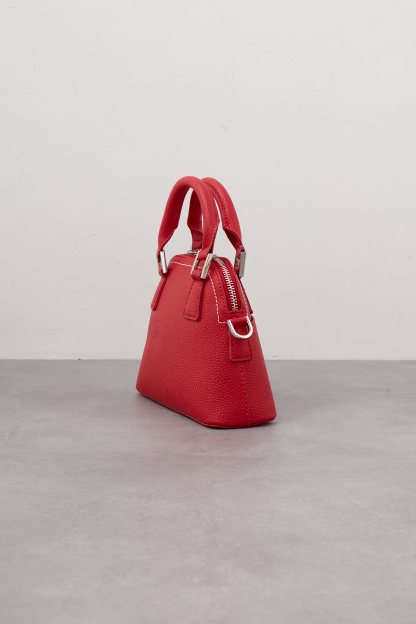 ダブルジッパーミニバッグ RED FREE