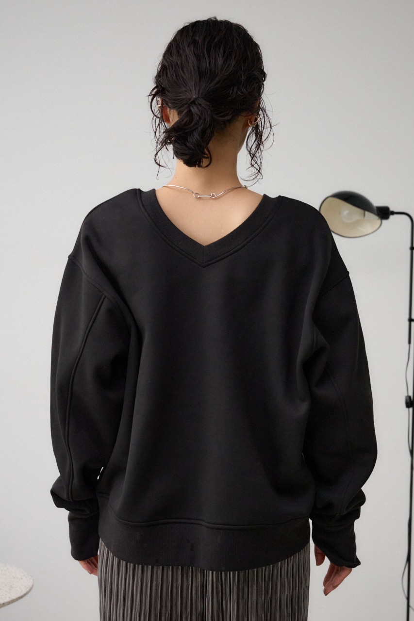 ルーズスウェットトップス BLK FREE