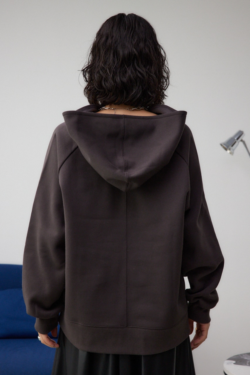 カレッジプリントスウェットパーカー C.GRY FREE