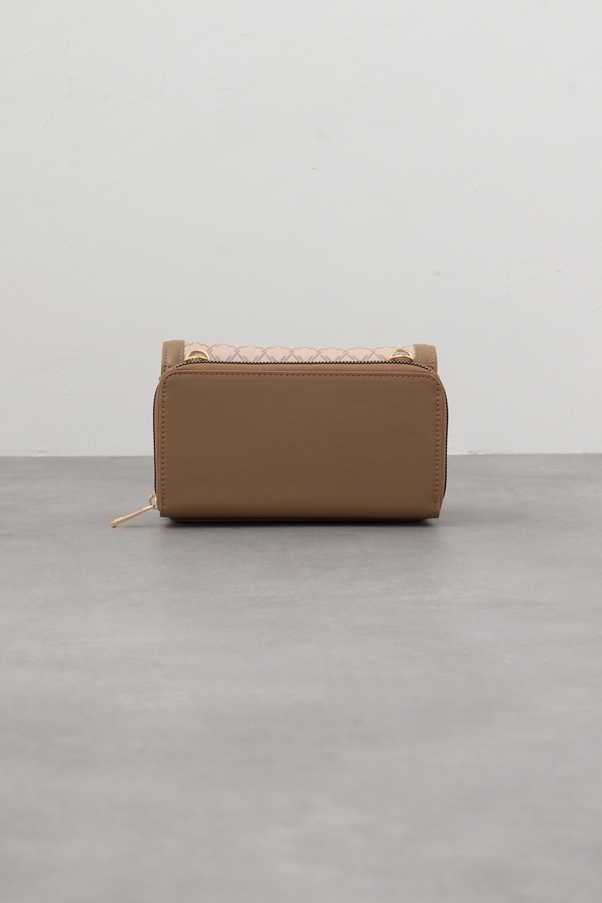 モノグラムパターンウォレットバッグ 柄BEG FREE