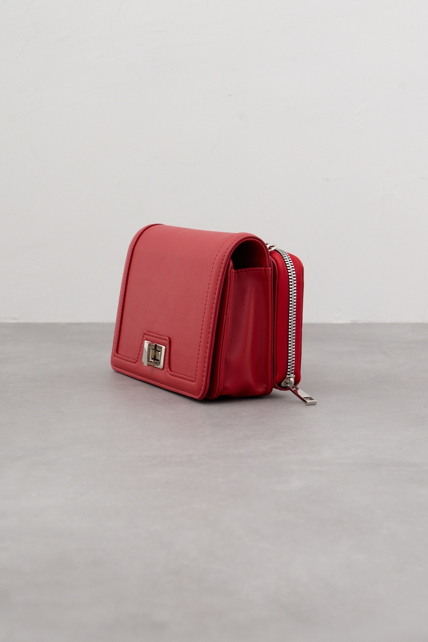 ターンロックバインディングウォレットバッグ RED FREE