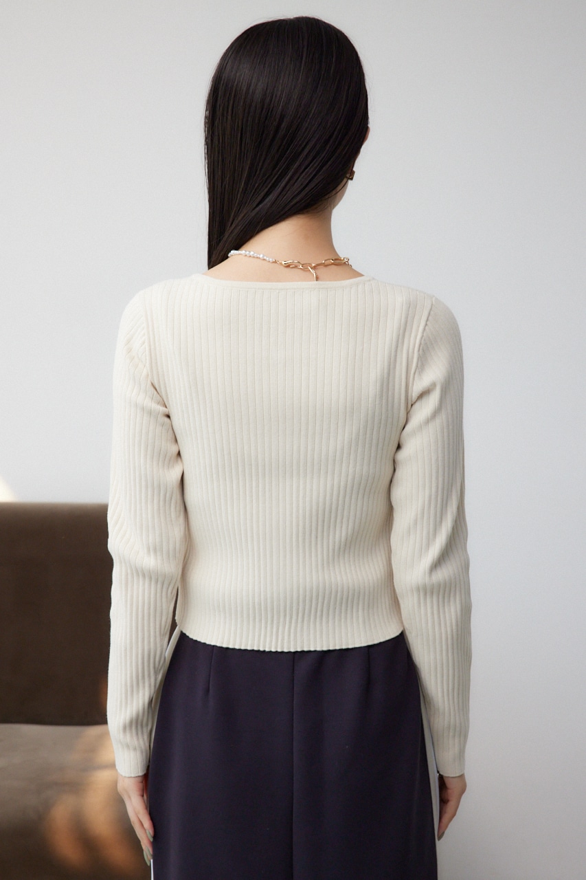 Wジップロングスリーブプルオーバー O/WHT FREE