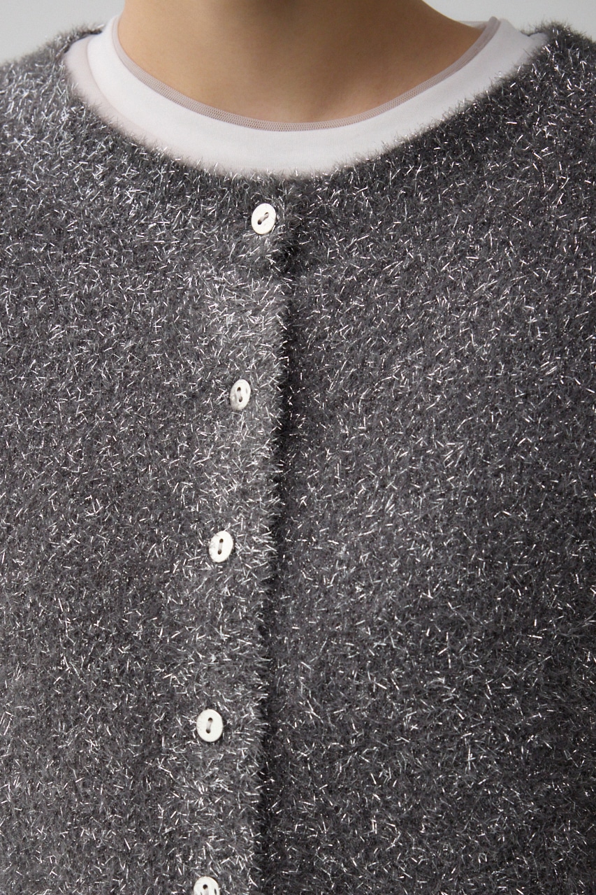 2WAYラメシャギーニット D/GRY FREE