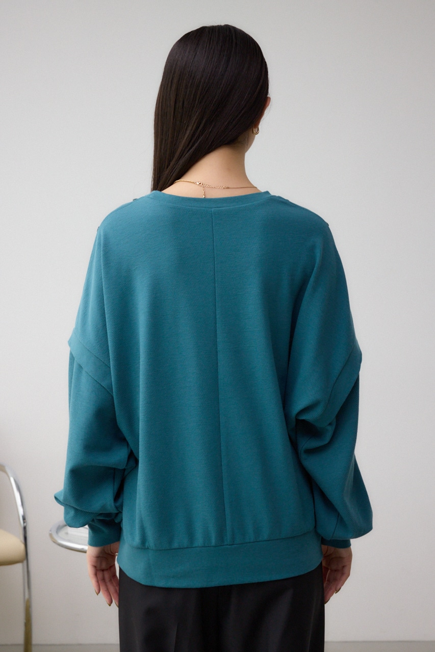 ドルマンカットトップス D/BLU FREE