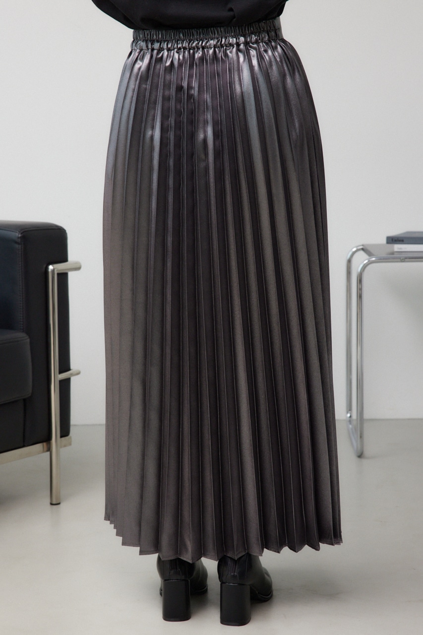 グリッタープリーツスカート SLV FREE