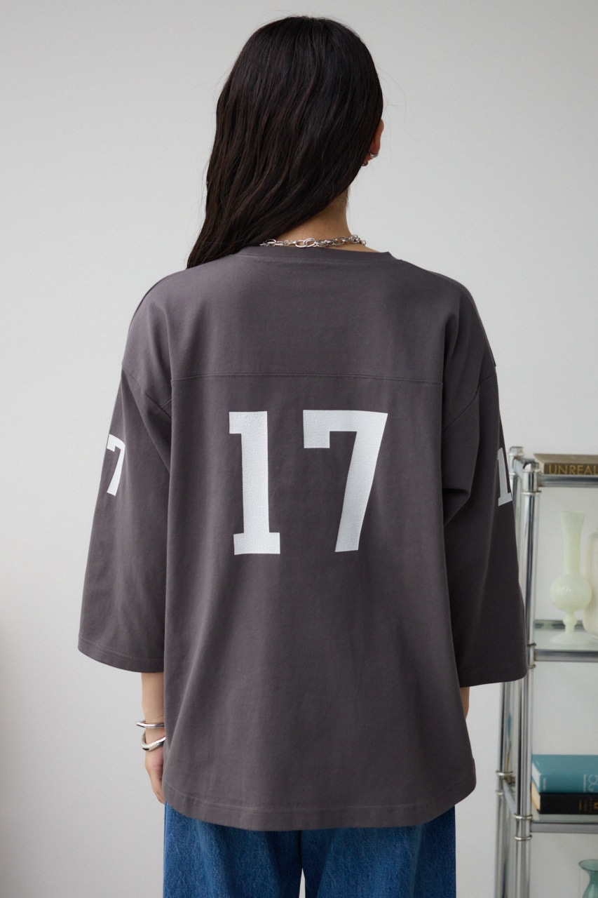 JM フットボールTシャツ C.GRY FREE