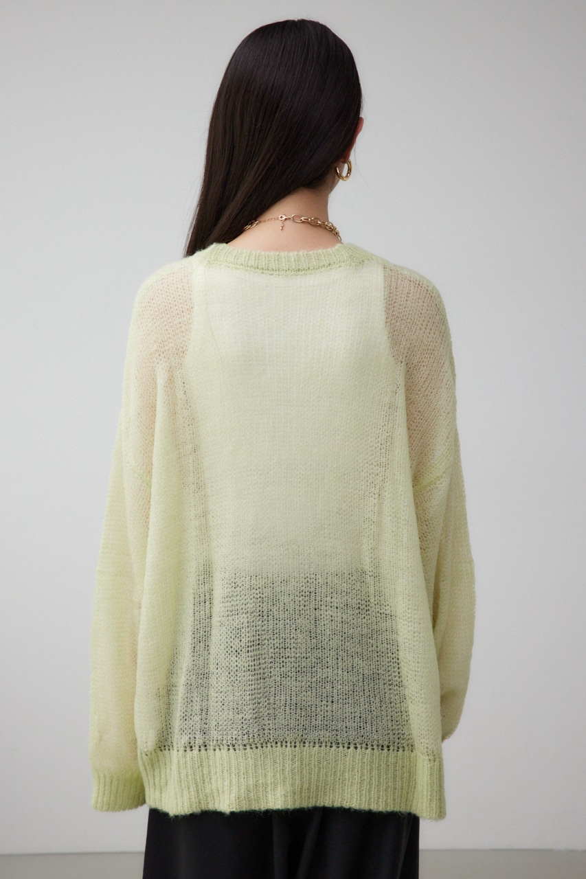 リバーシブルシアーニット LIME FREE