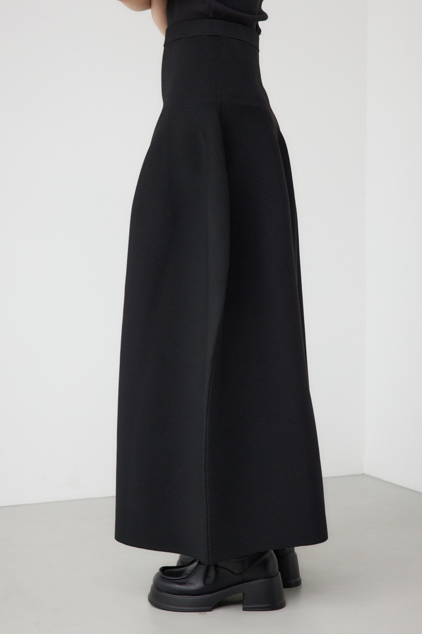 【PLUS】コクーンフォルム2WAYスカート BLK S