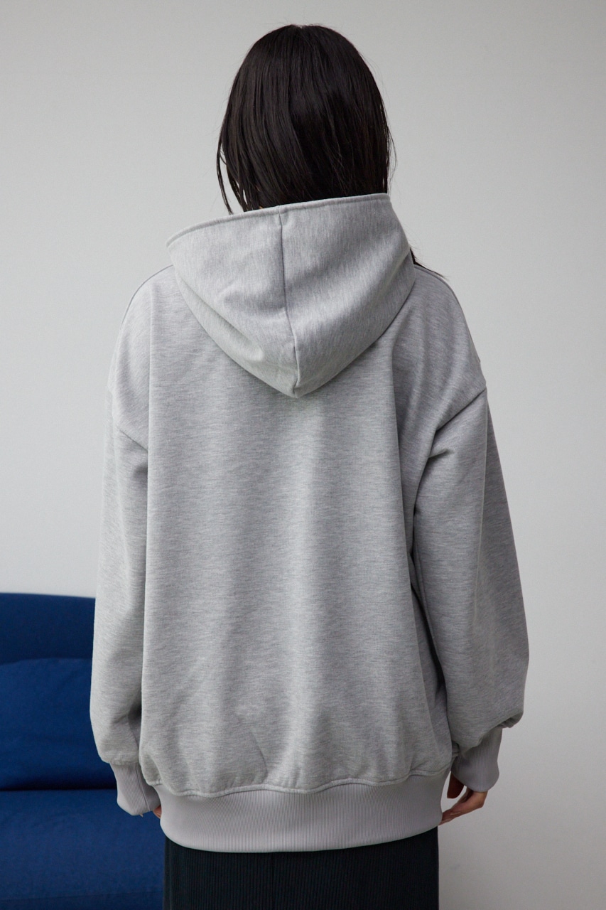 ラメウラケビッグパーカー T.GRY FREE