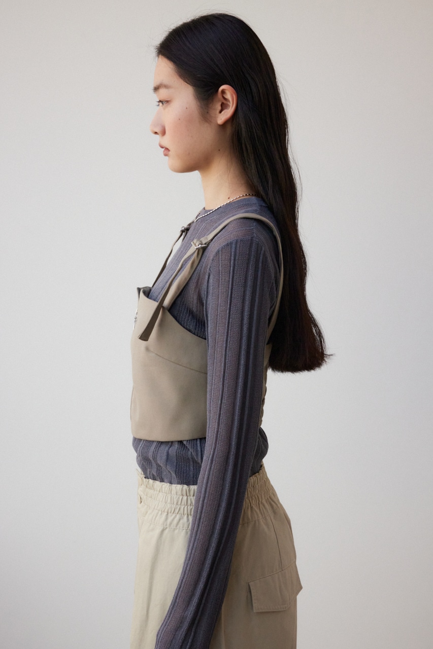 moussyビスチェ MOUSSY | SQUARE NECK デニム ビスチェ (シャツ・ブラウス