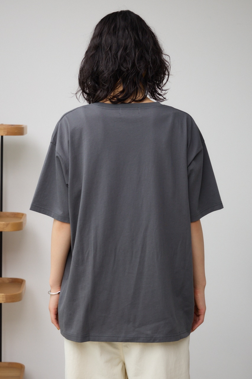 アソートロゴカラーTシャツ GRY S