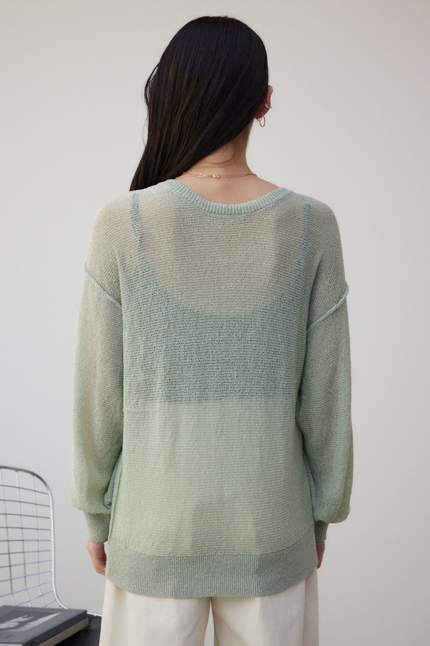 シアーグリッタールーズニット MINT FREE