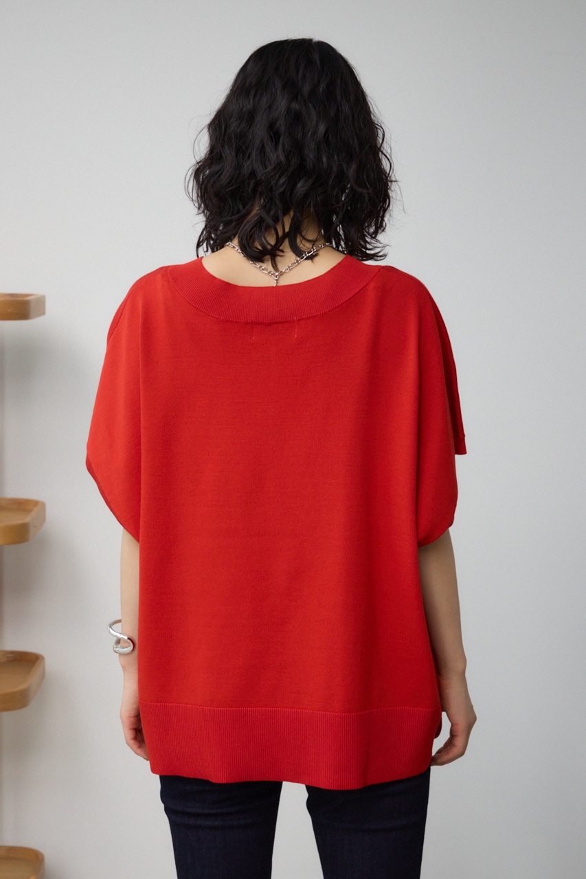 ワイドルーズニット RED FREE
