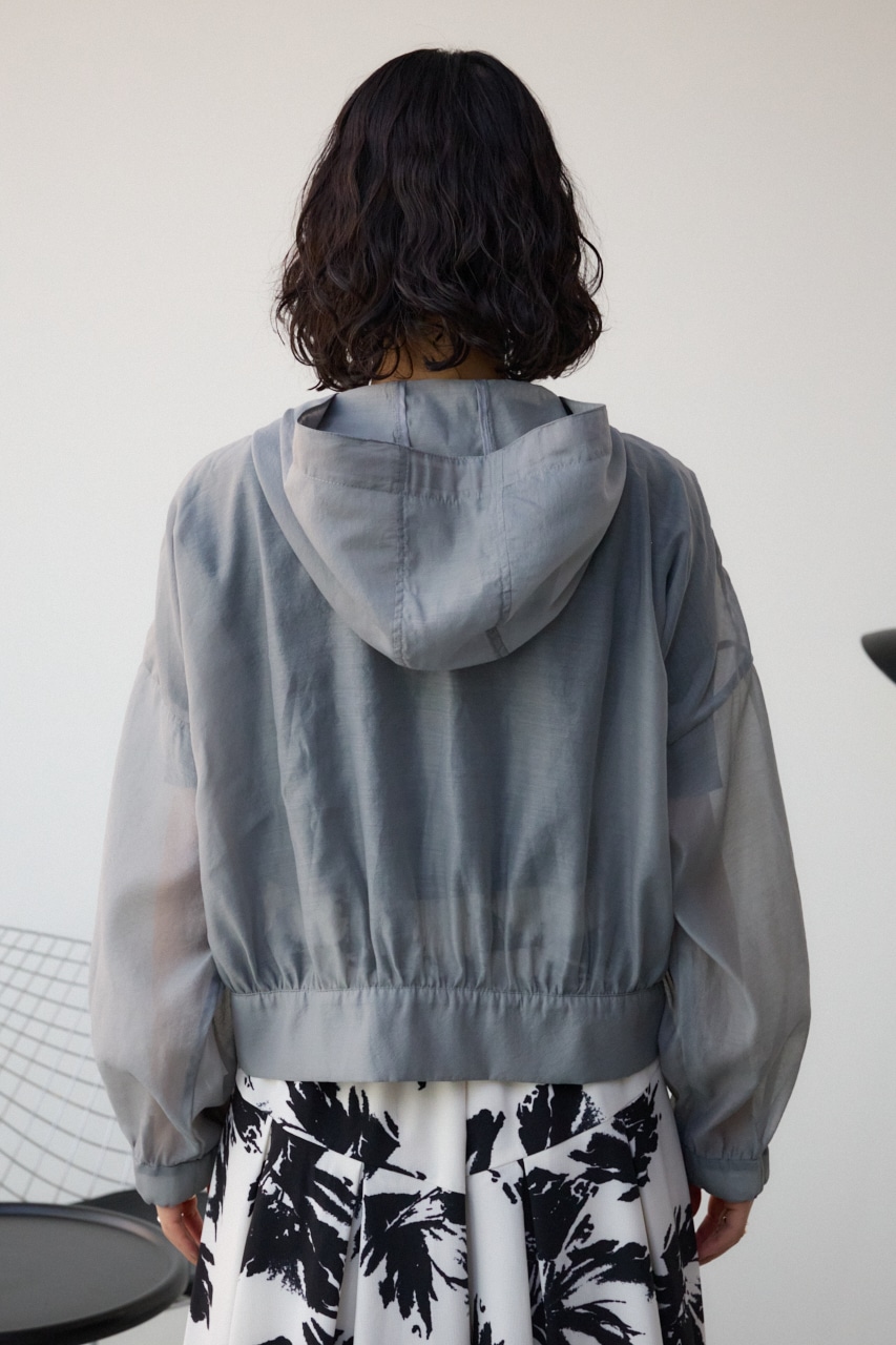 シアーフーディーブルゾン L/GRY FREE