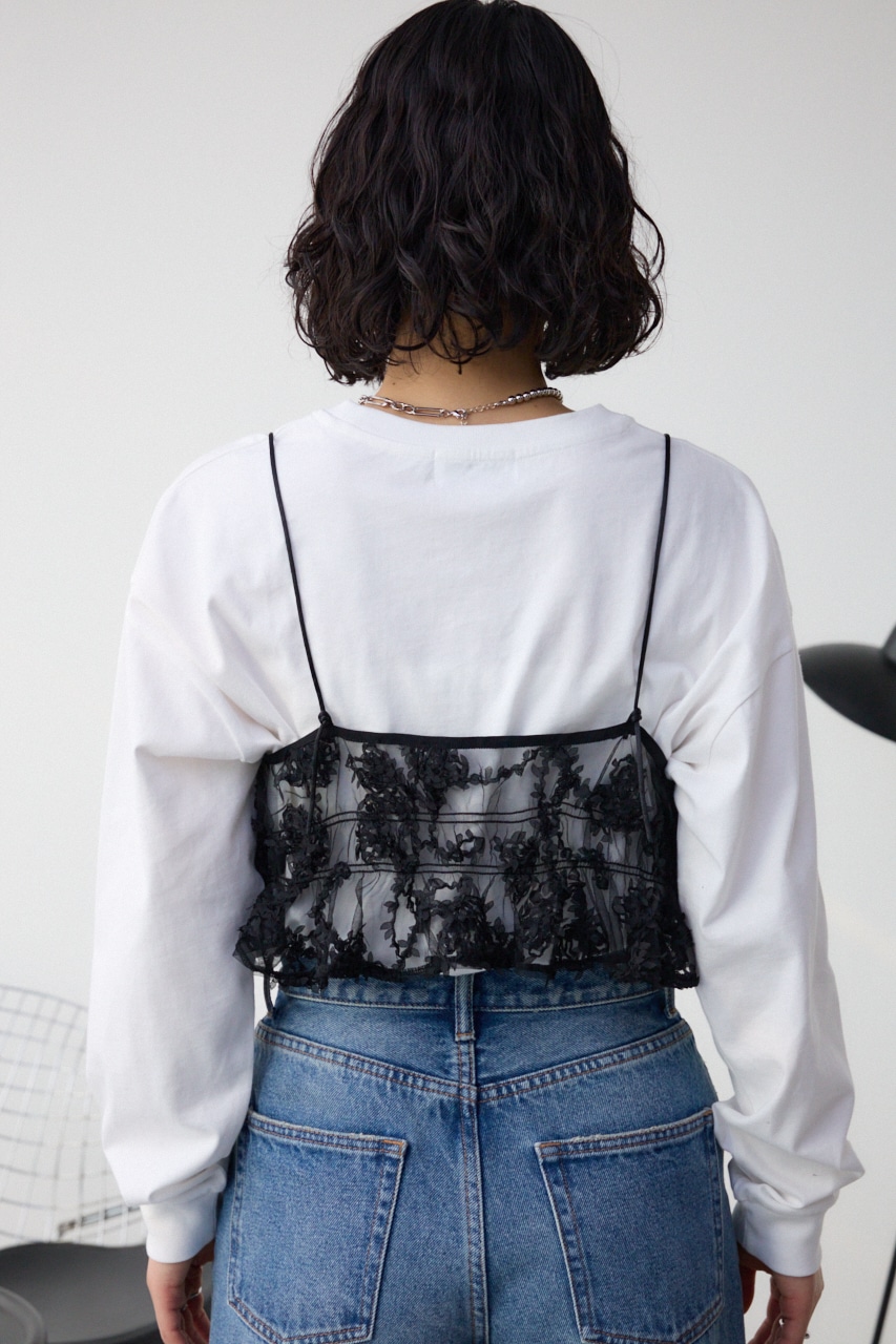 シアーレースビスチェ BLK FREE