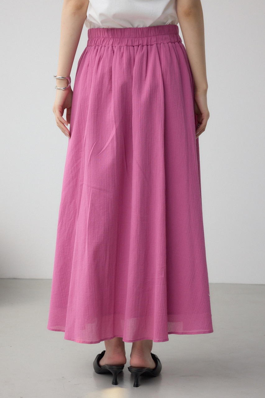 コットンボイルフレアスカート PNK FREE