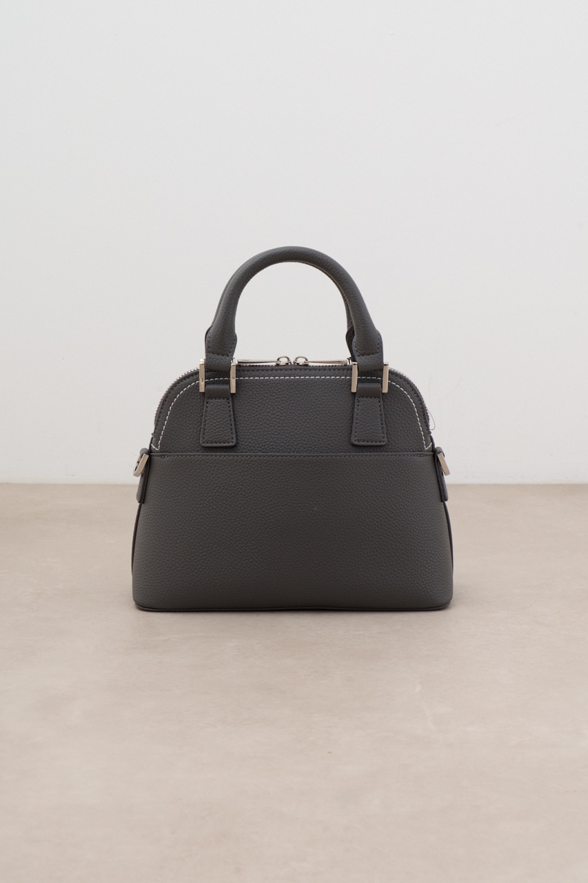 ダブルジッパーハンドバッグ GRY FREE