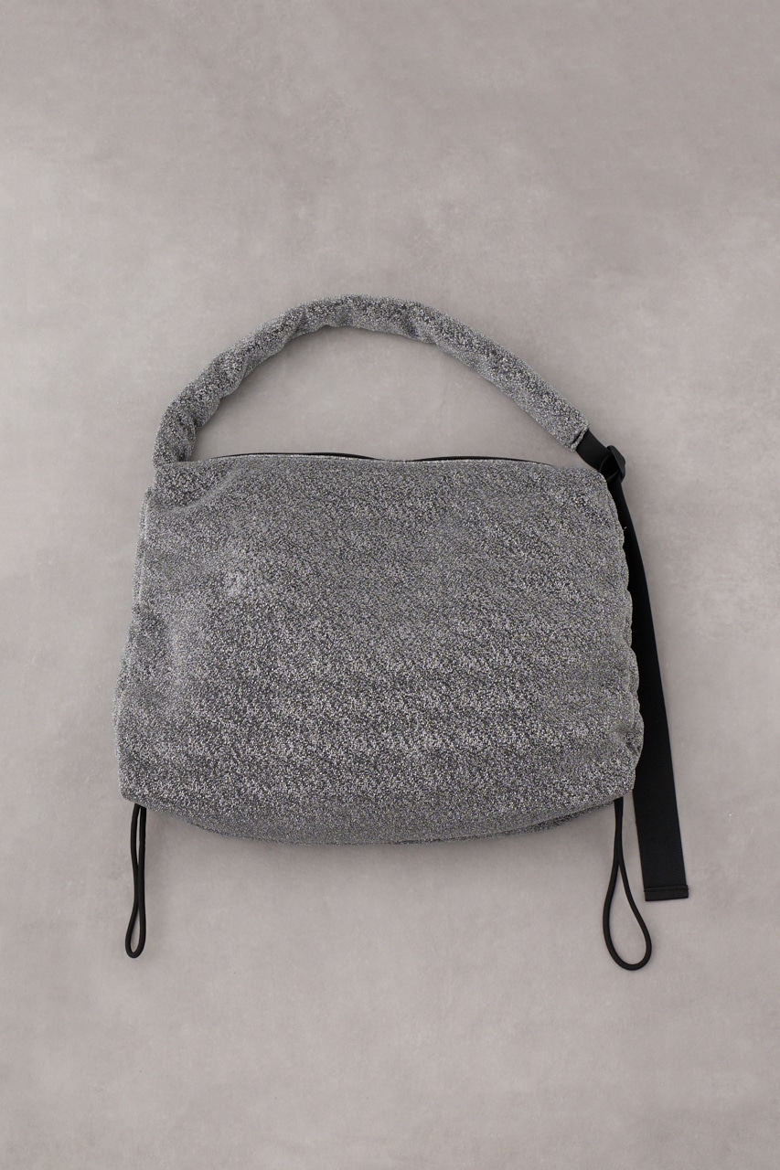 サイドギャザーパデットバッグ M/BLK FREE