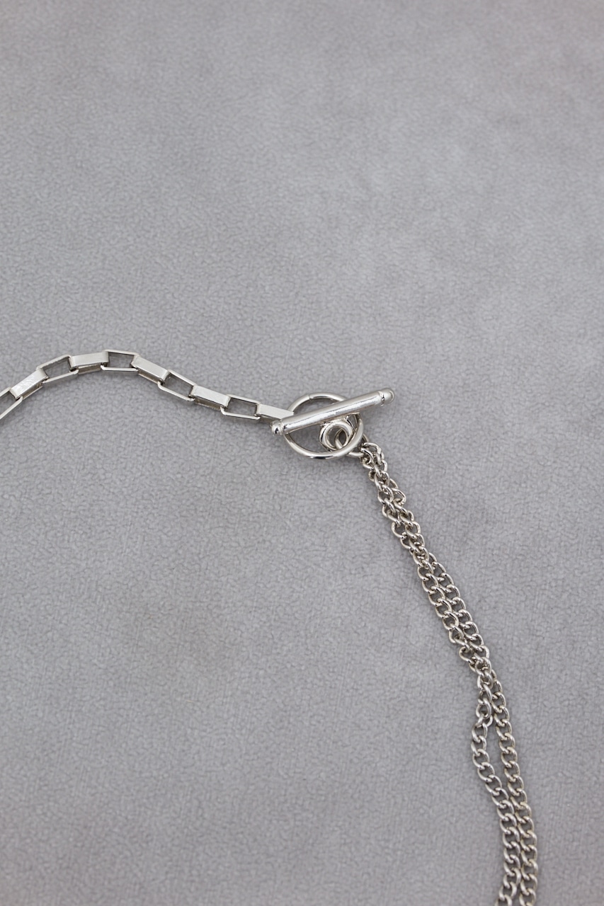 マルチチャーム2連ネックレス SLV FREE