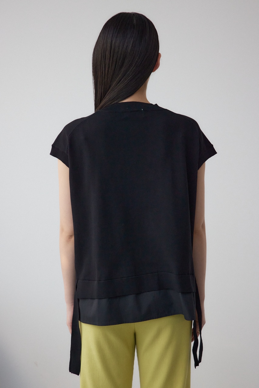 フハクキリカエデザインドルマンニット BLK FREE