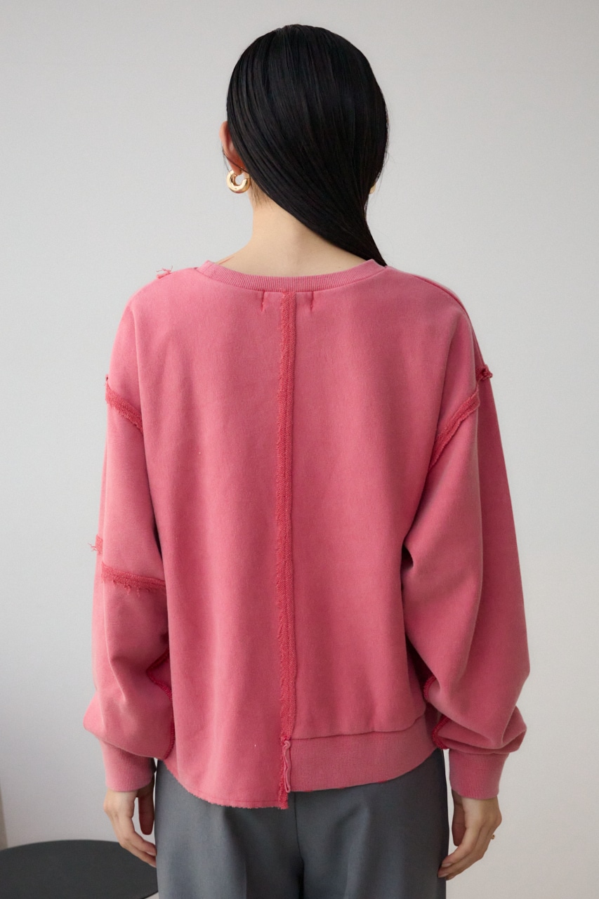 ダメージウラケプルオーバー L/RED FREE