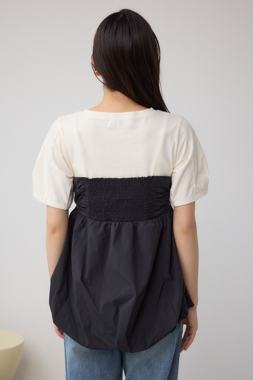 ペプラムバルーントップス BLK M