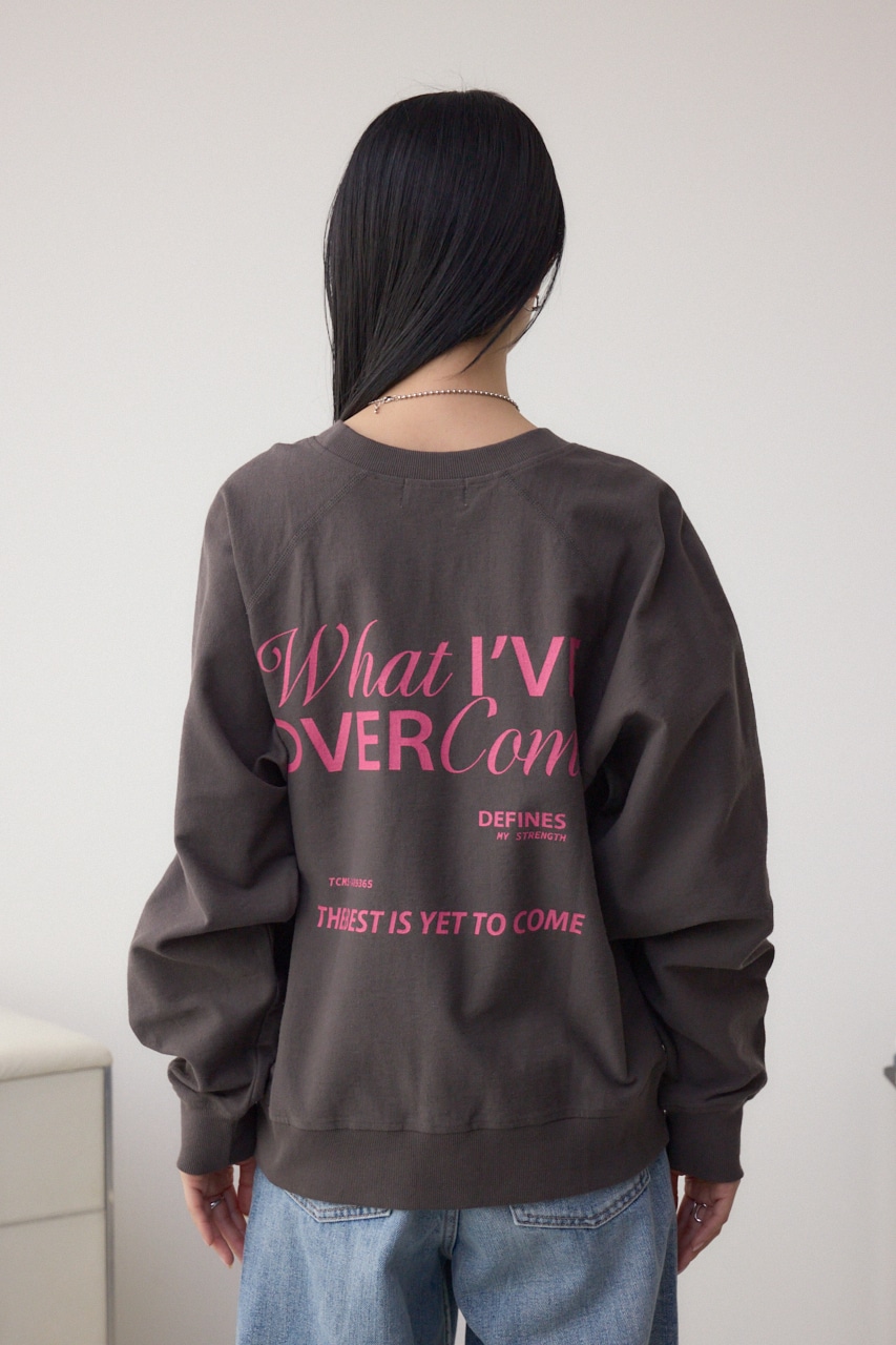 ミニウラケプリントトップス C.GRY FREE