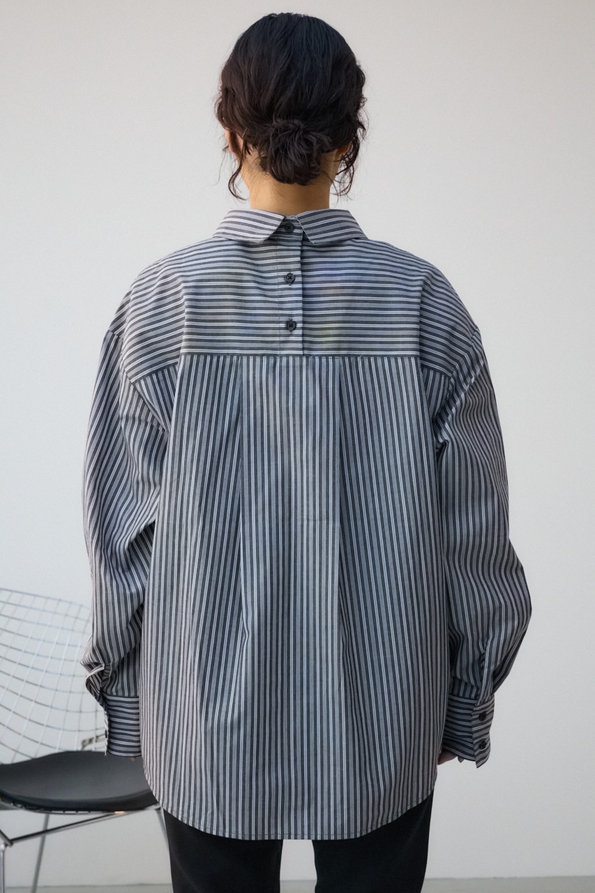 3WAYデザインシャツ 柄BLK FREE